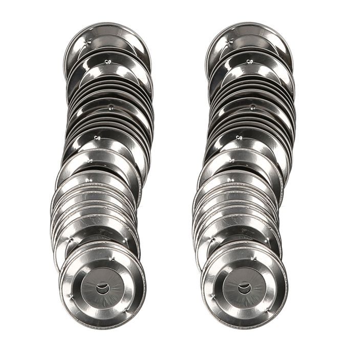50pcs Tambourine Bell Ring Jingle Bell Stainless Steel For
