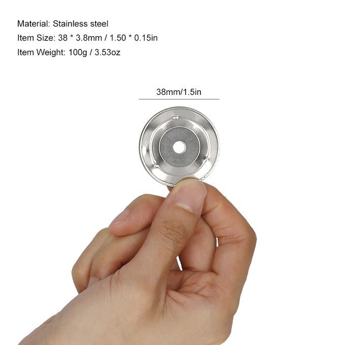 50pcs Tambourine Bell Ring Jingle Bell Stainless Steel For