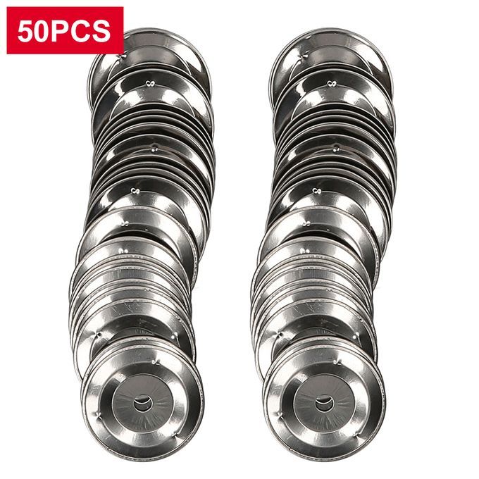 50pcs Tambourine Bell Ring Jingle Bell Stainless Steel For
