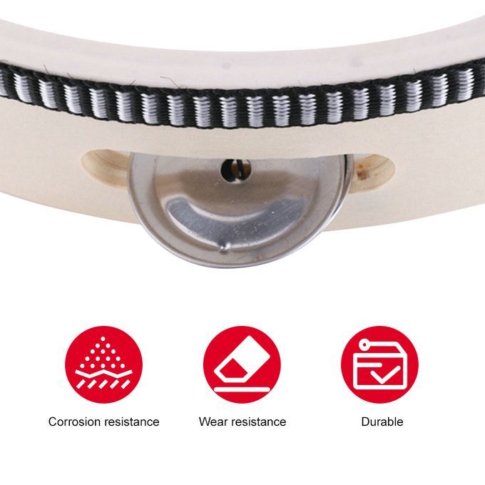 50pcs Tambourine Bell Ring Jingle Bell Stainless Steel For