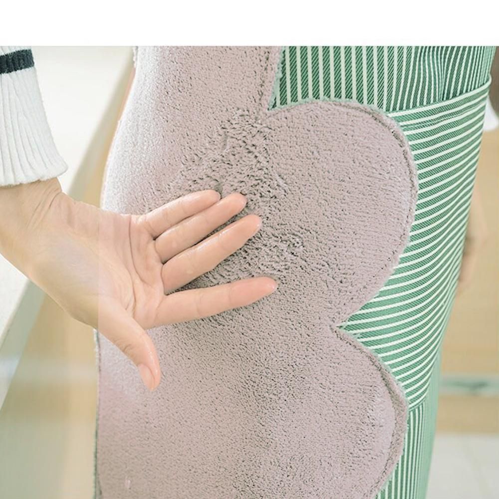 Kitchen Apron Stripes Print Sleevless Large Pocket Waterproof Adjustable Strap Chef Cooking Bib Home Garden Restaurant Gift
