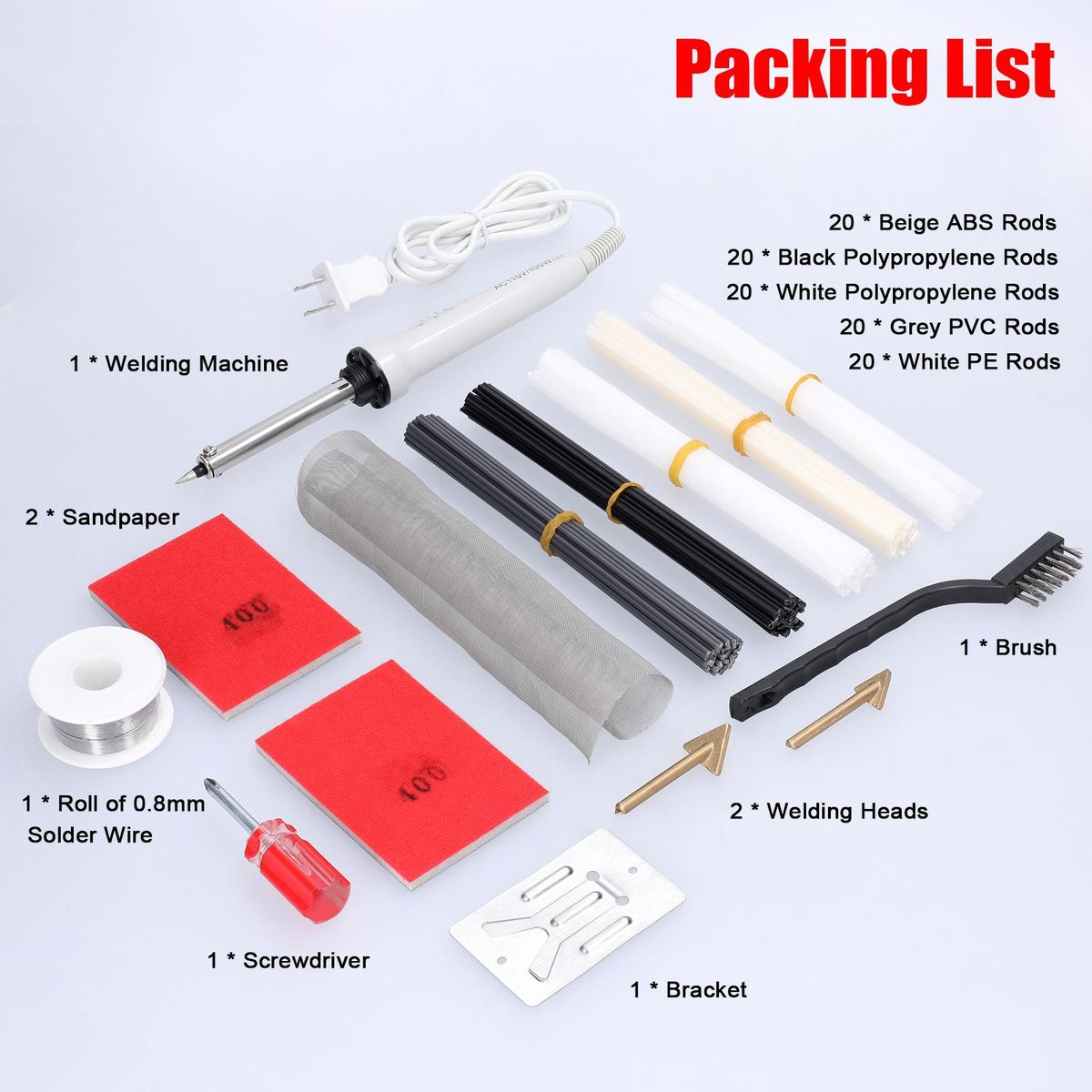 Handy Plastics Welding Device Garage Tools ABS PVC PE Repairing Machine Car Bumpers Repairing Tool Plastics Smoothing Tool