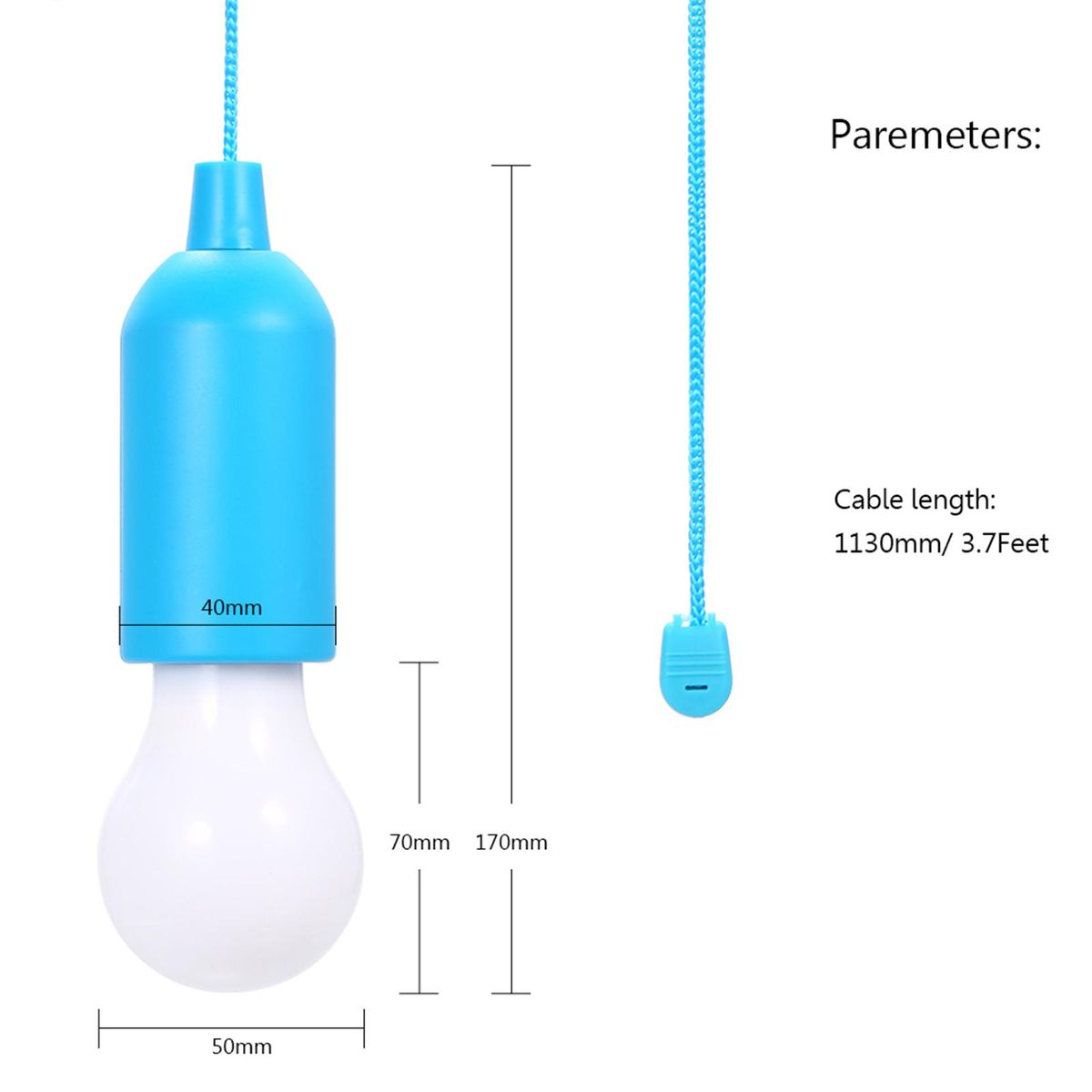 6 PCS 4.5V 0.5W LEDs Bulbs Pull-Rope Switch 3 * AAA Cell Powered Operated Hanging Design for Bedroom Living Room Restaurant Dining Hall Home Party Decoration Decro