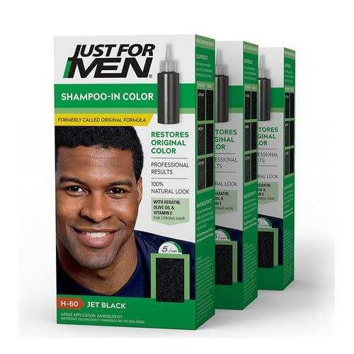 Jet Black H-60 Hair Color Hair Dye - Pack Of 3
