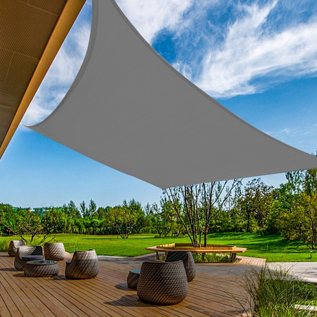 UV Resistant Sun Shade Sail Canopy Garden Plant Shelter 13 X