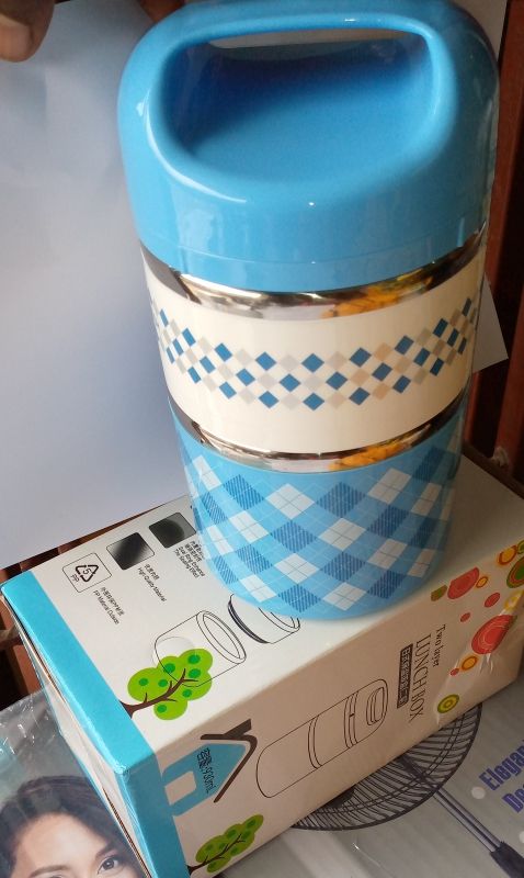 Double Layer Food Flask With Stainless Inner