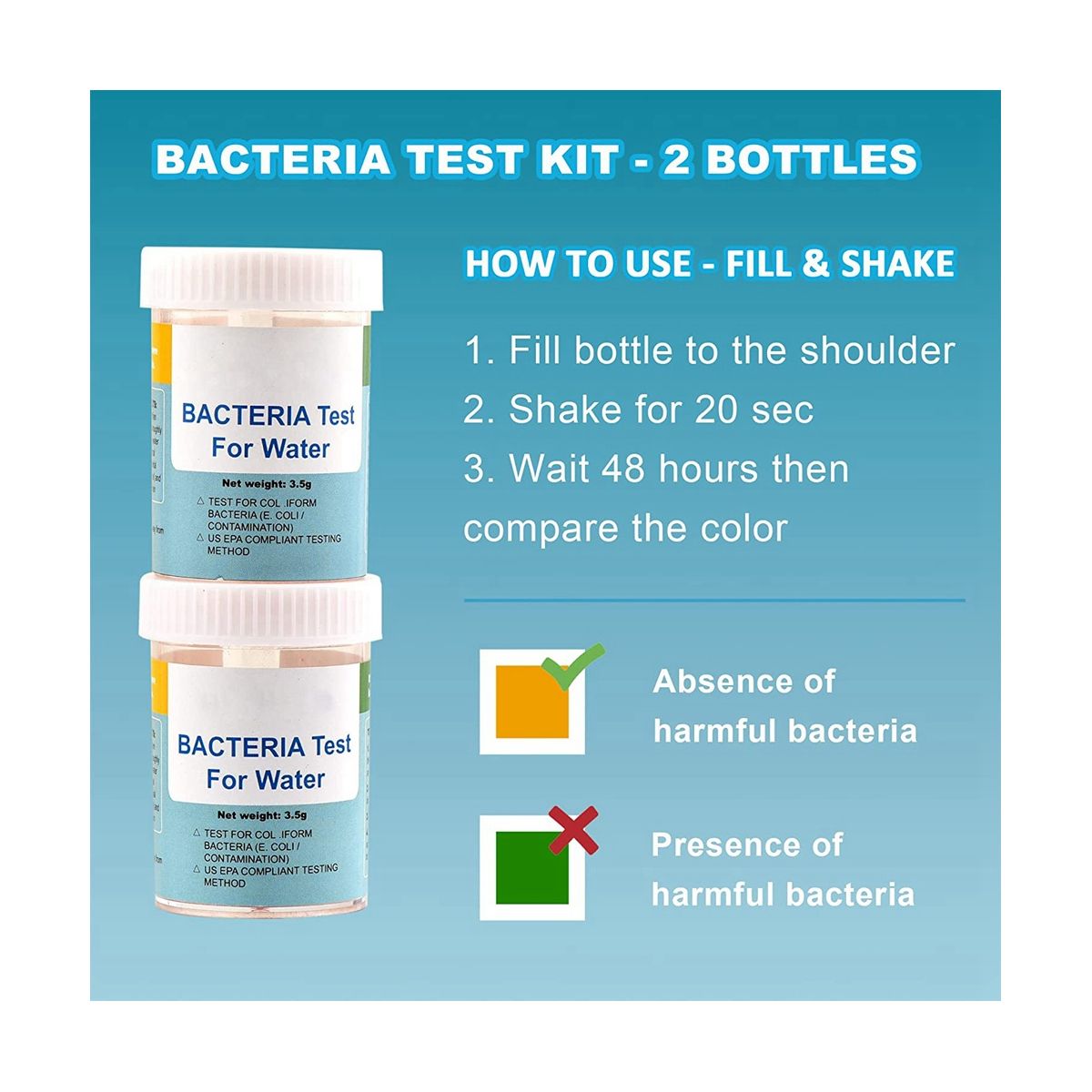 17-in-1 Complete Water Test Kit ,100 Strips + 2 Water