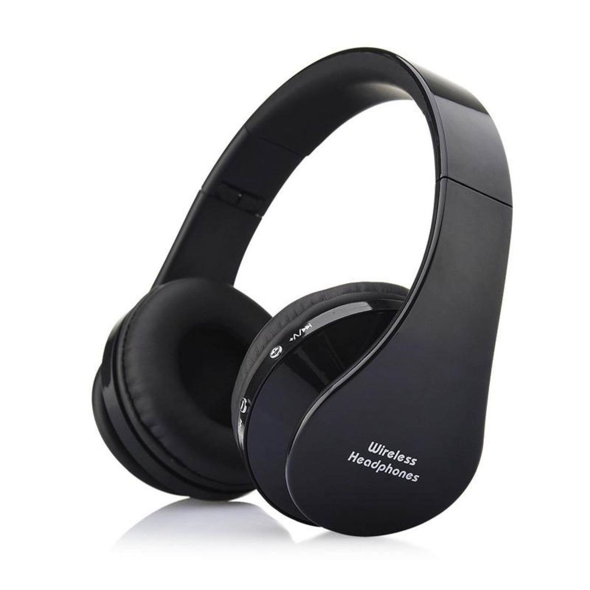 Foldable Wireless Bluetooth Stereo Headset Handsfree Headphones Mic Black BDZ