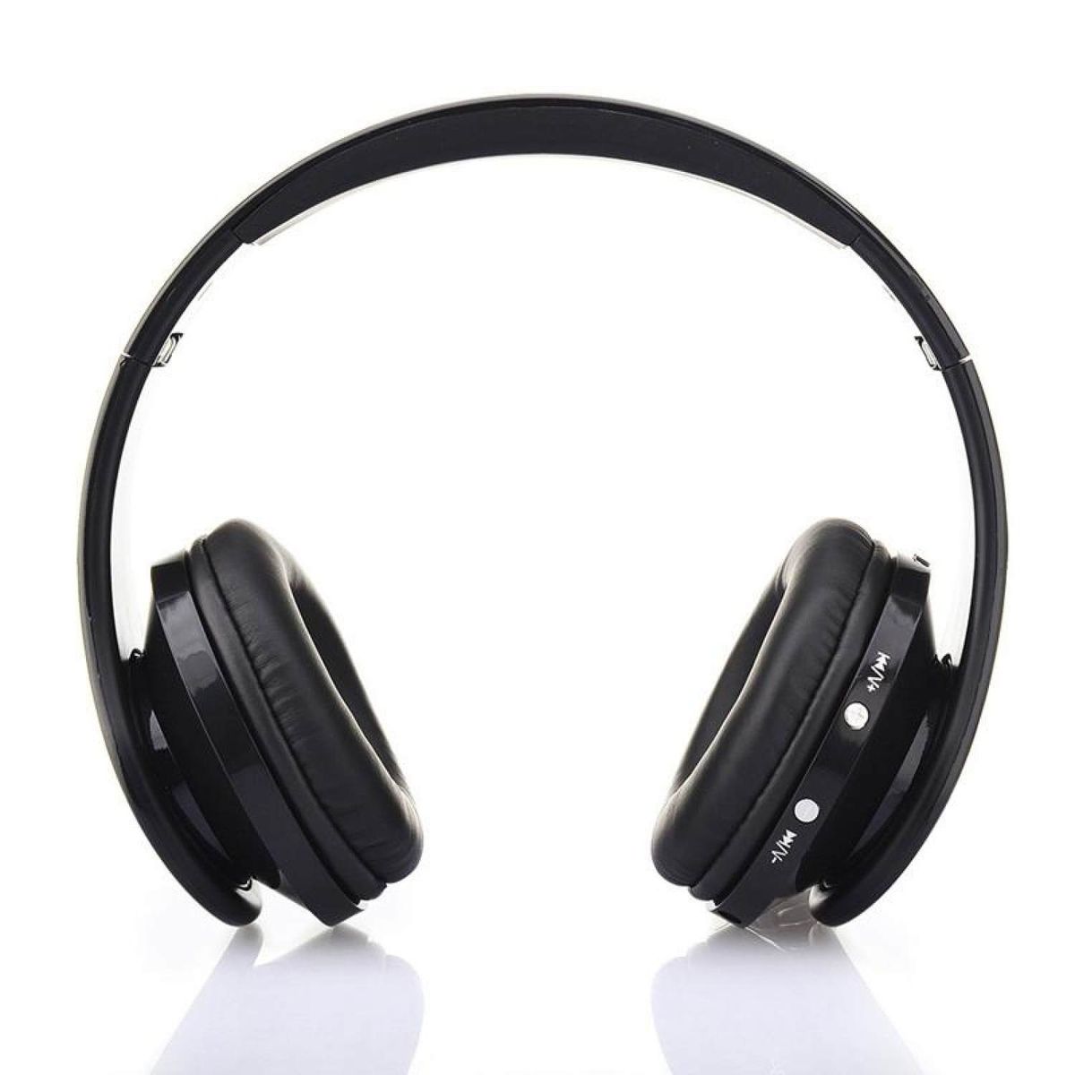 Foldable Wireless Bluetooth Stereo Headset Handsfree Headphones Mic Black BDZ