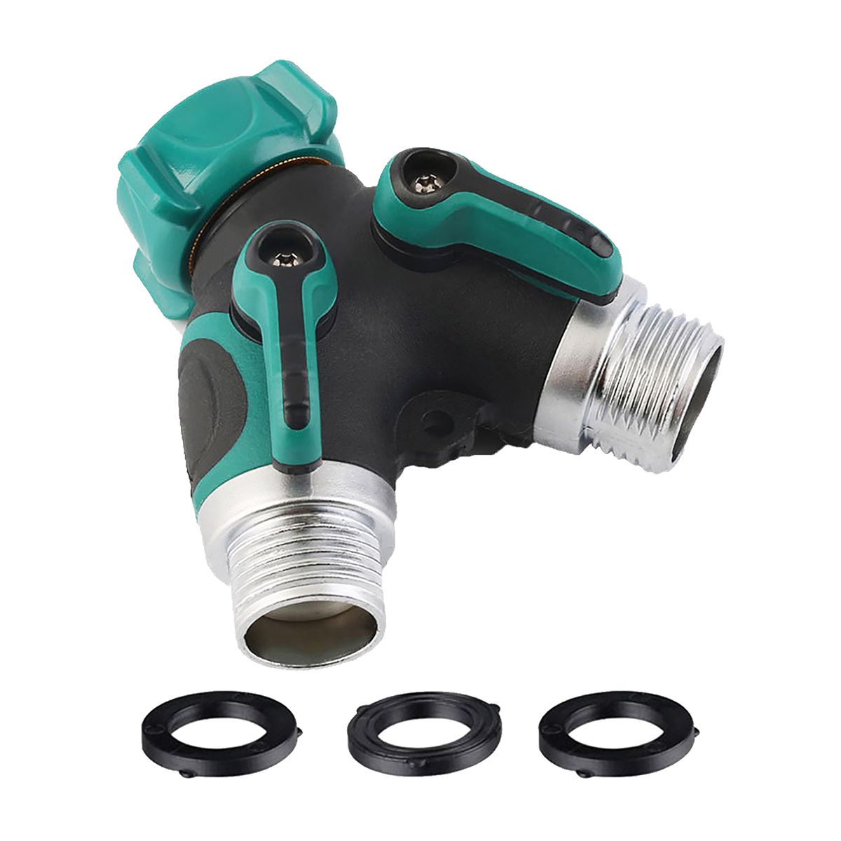 2 Way Garden Hose Splitters Y Way Faucet Diverter Tap Hose