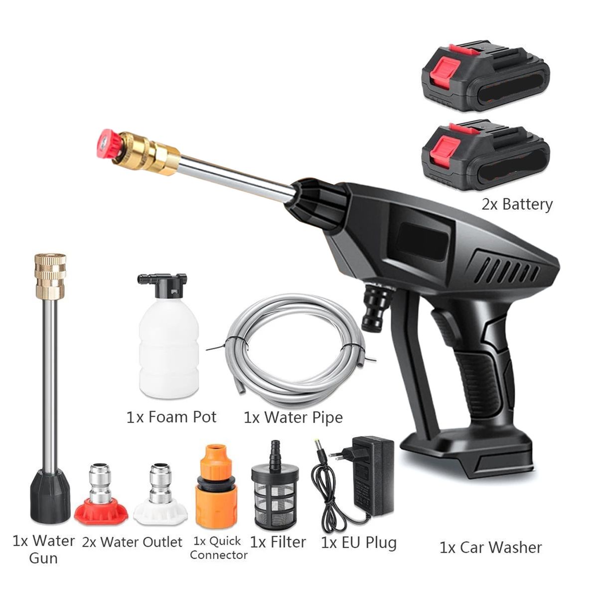Cordless Pressure Washer, 120PSI Portable Pressure Cleaner