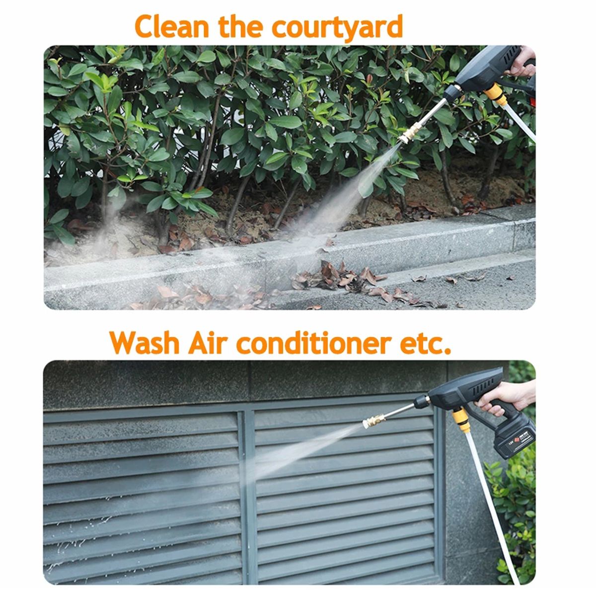 Cordless Pressure Washer, 120PSI Portable Pressure Cleaner