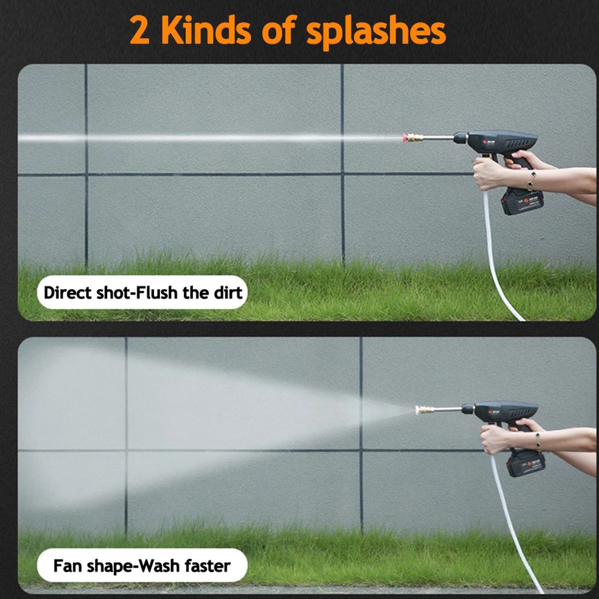 Cordless Pressure Washer, 120PSI Portable Pressure Cleaner