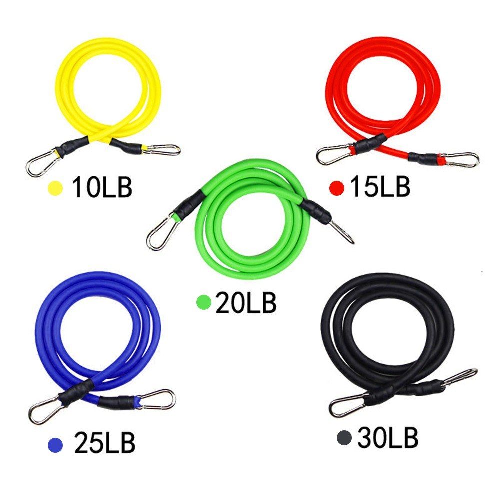 11 PCS Resistance Tube Bands Door Anchor Ankle Straps