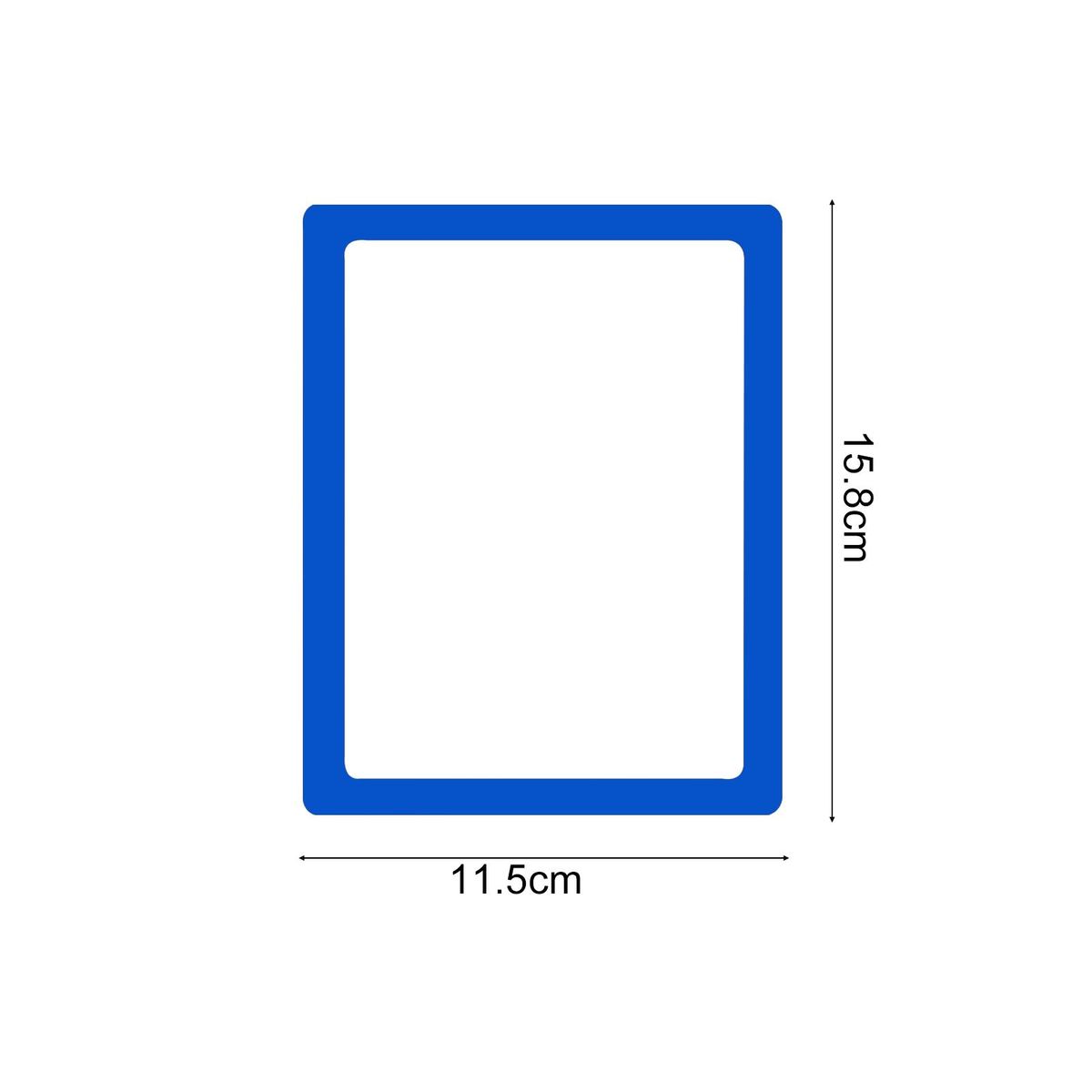 2Pcs Photo Display Frame Magnetic Frame Ornament Decor Blue