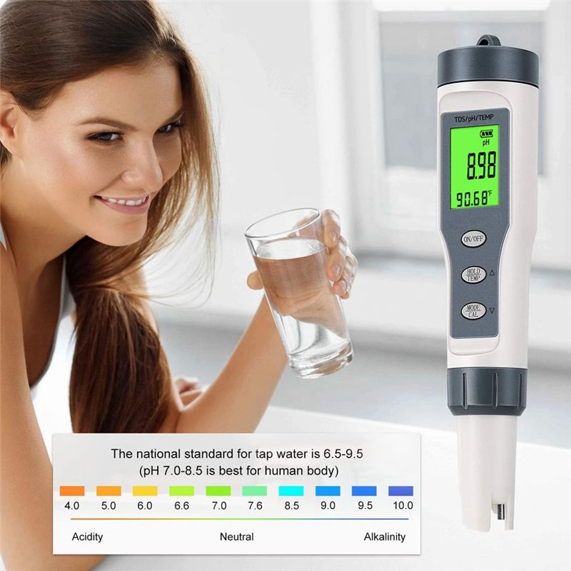 3 in 1 Digital PH Meter  TDSPHTemp Meter Water Tester for Drinking Water Swimming Pool Hydroponics