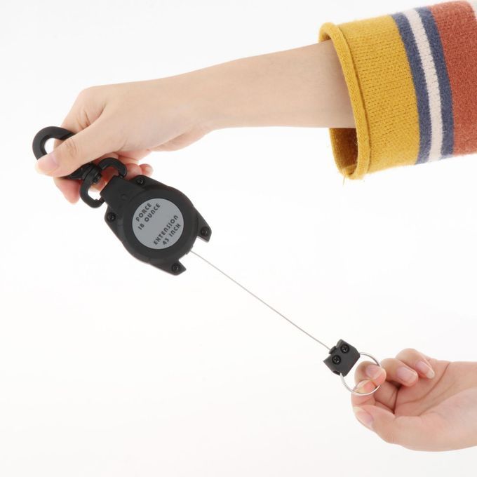 Compact Gear Keeper Retractor Microphone Mic Holde 43" Plastic Hook