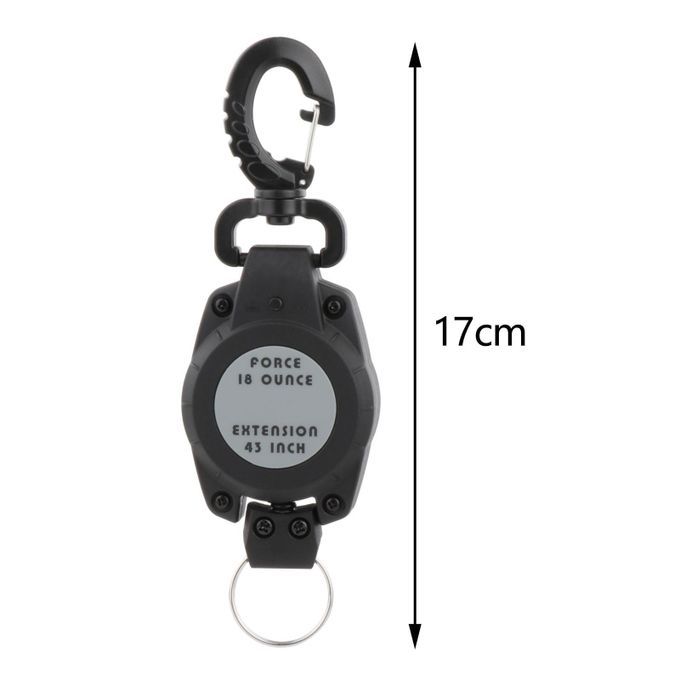 Compact Gear Keeper Retractor Microphone Mic Holde 43" Plastic Hook