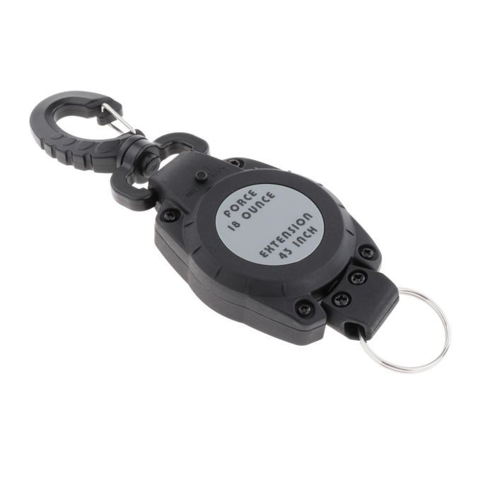 Compact Gear Keeper Retractor Microphone Mic Holde 43" Plastic Hook