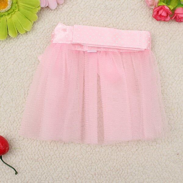Pink XS Pet Dog Cat Bow Lace Tutu Dress Princess Skirt Cute Party Clothes XS Code