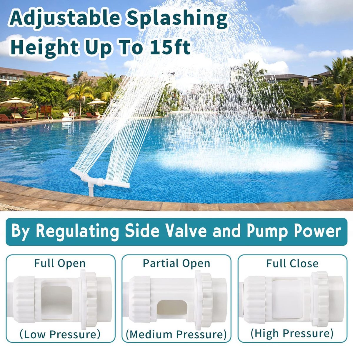 Pool Fountain Head Bracket Garden Sprinkle Pool Fountain Head Bracket