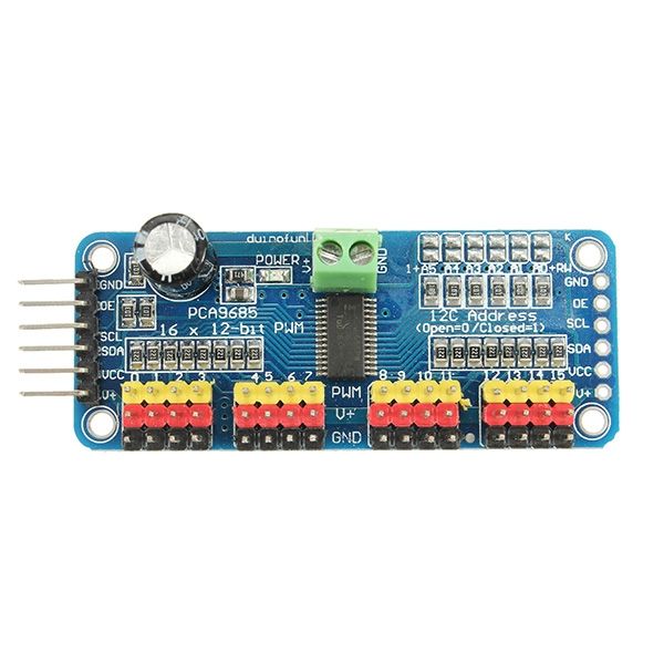 5Pcs PCA9685 16-Channel 12-bit PWM Servo Motor Driver I2C Module For Arduino Robot