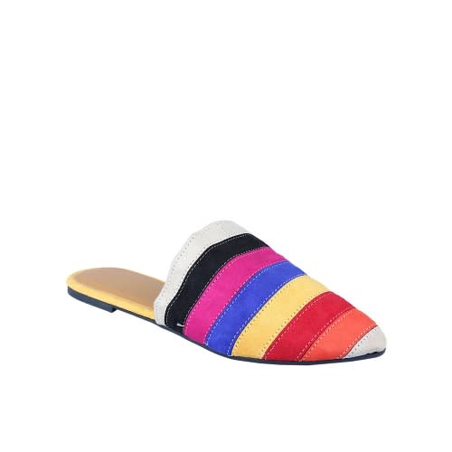 Ladies' Flat Slippers- Multicolour