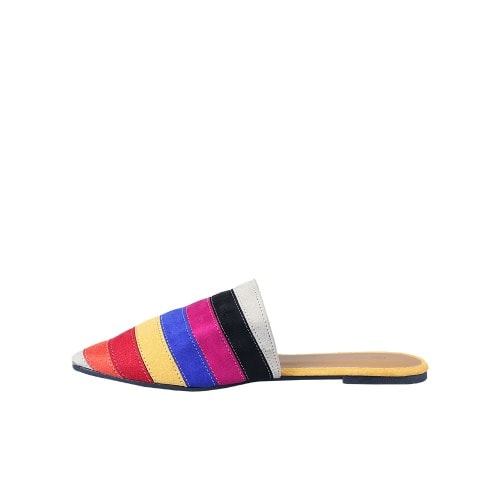 Ladies' Flat Slippers- Multicolour