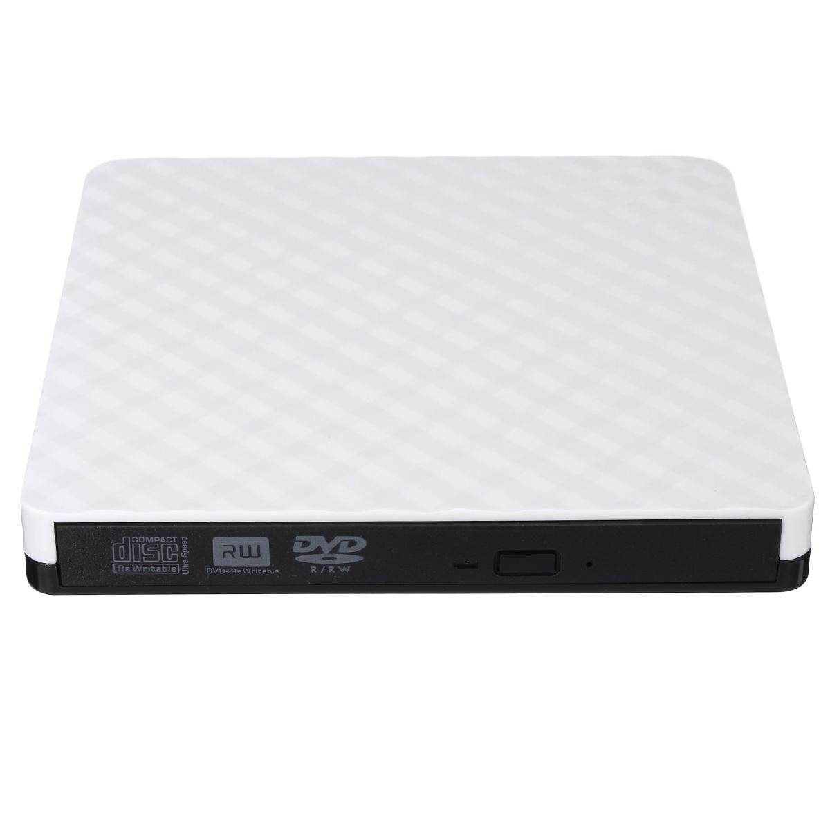 Ultra-thin Suction Notebook / Desktop USB3.0 External DVD Drive White White (white)