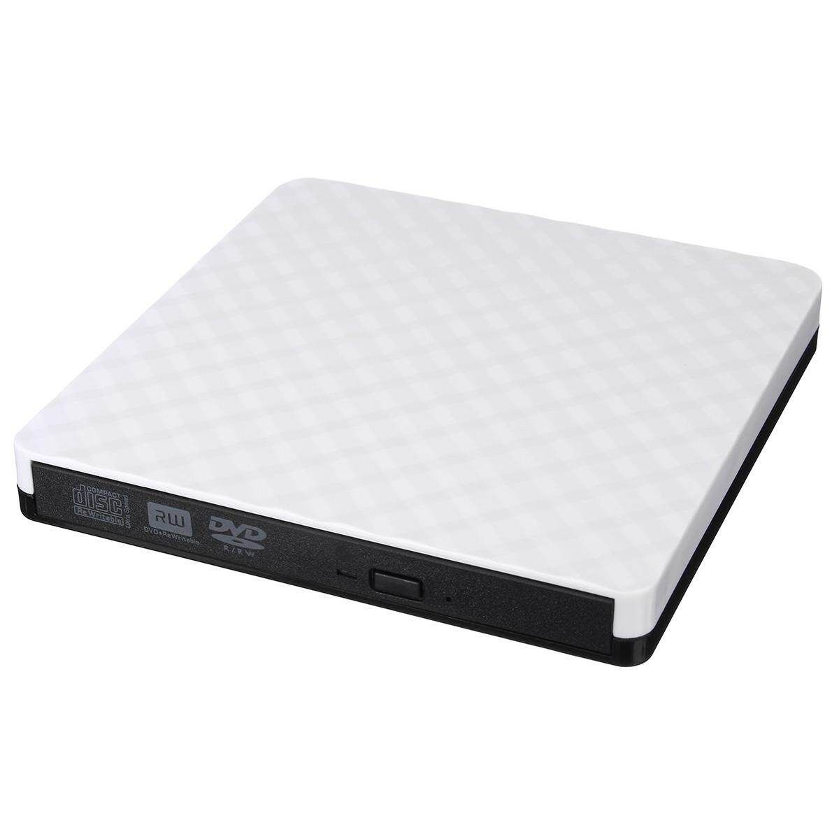 Ultra-thin Suction Notebook / Desktop USB3.0 External DVD Drive White White (white)