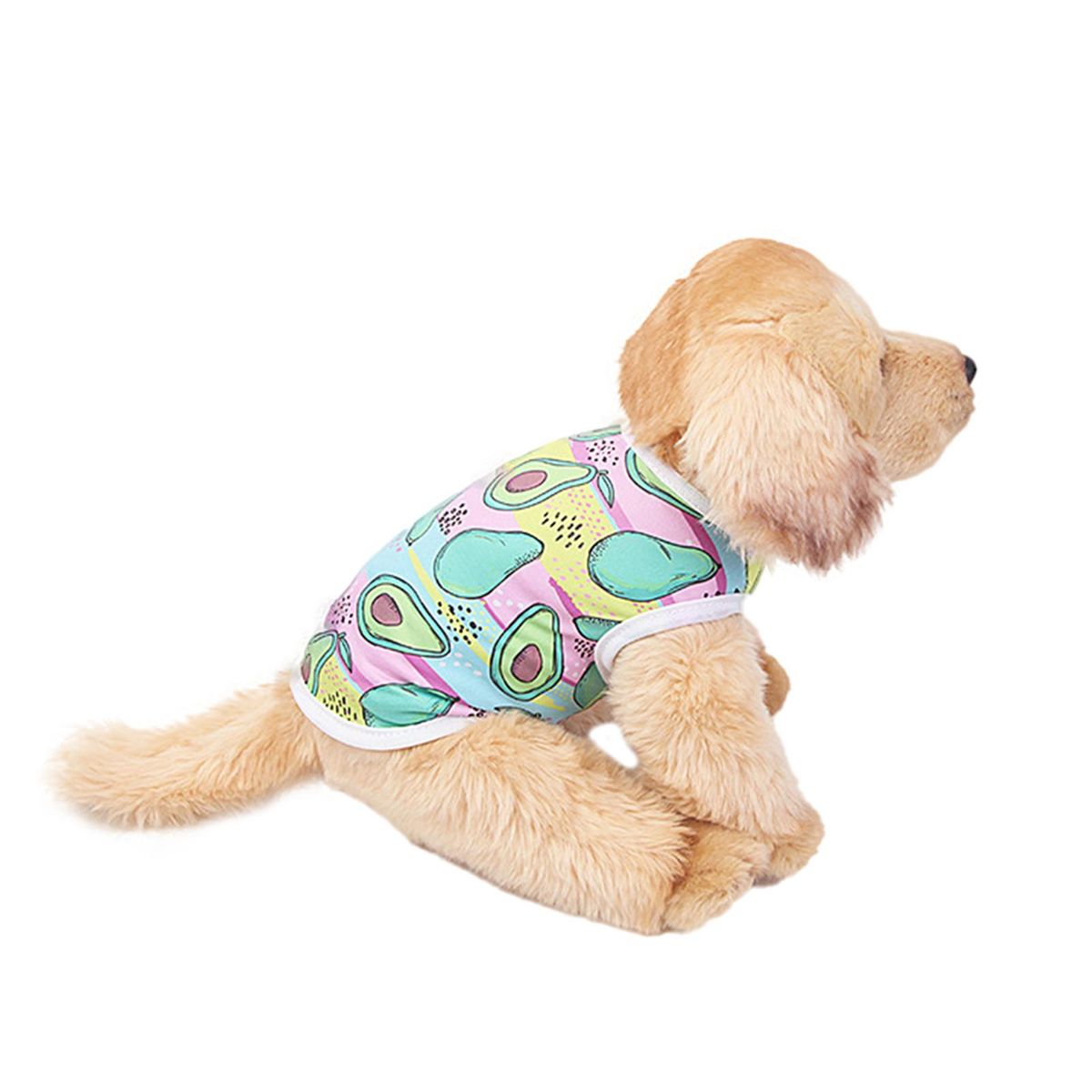 Pet Vest Cartoon Pattern All-match Soft Texture Pet-Green