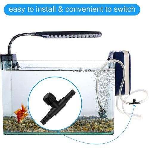 30 Pieces 2-Port Fish Tank Valve Plastic Air Pump