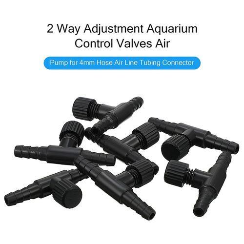 30 Pieces 2-Port Fish Tank Valve Plastic Air Pump