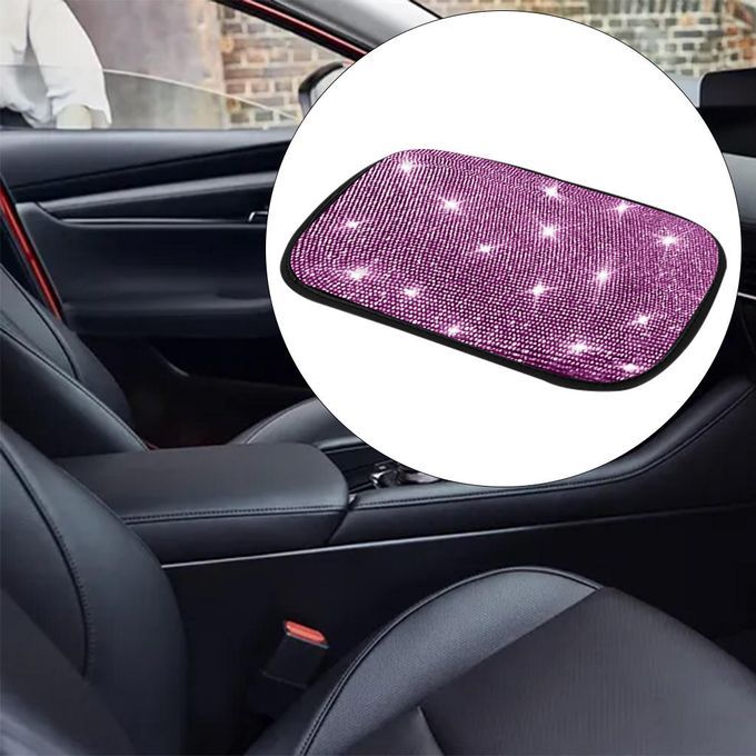 Auto Center Console Cover Pad Interior Decor Luster Accessories Pink