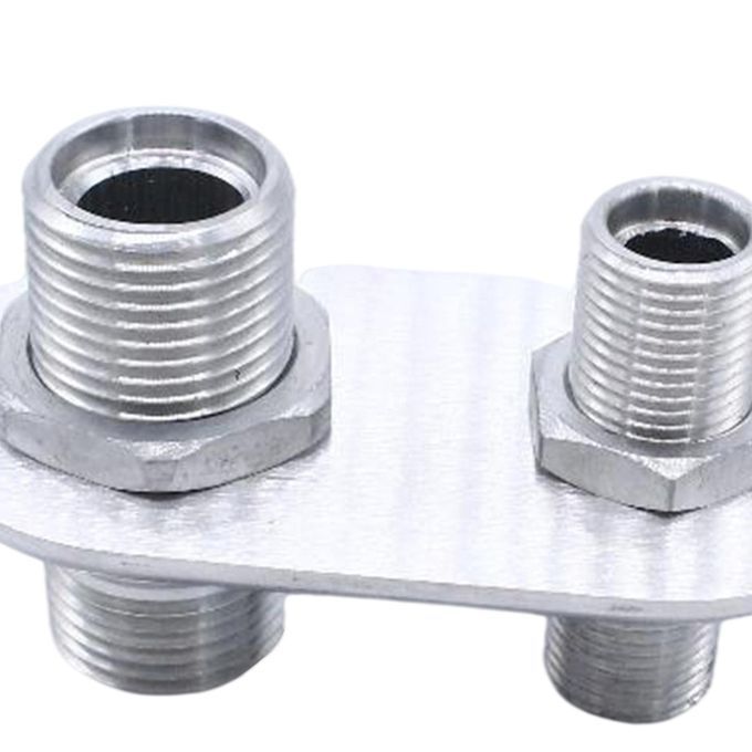 Air Conditioner Bulkhead 181152-100 Modification Connector Fits Silver