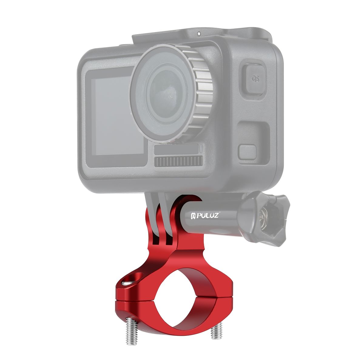 PULUZ Bike Handlebar Adapter Mount For GoPro HERO8 Black / Max / HERO7, DJI OSMO Action, Xiaoyi & Cameras1, DJI OSMO Action, Xiaoyi & Cameras(Red)
