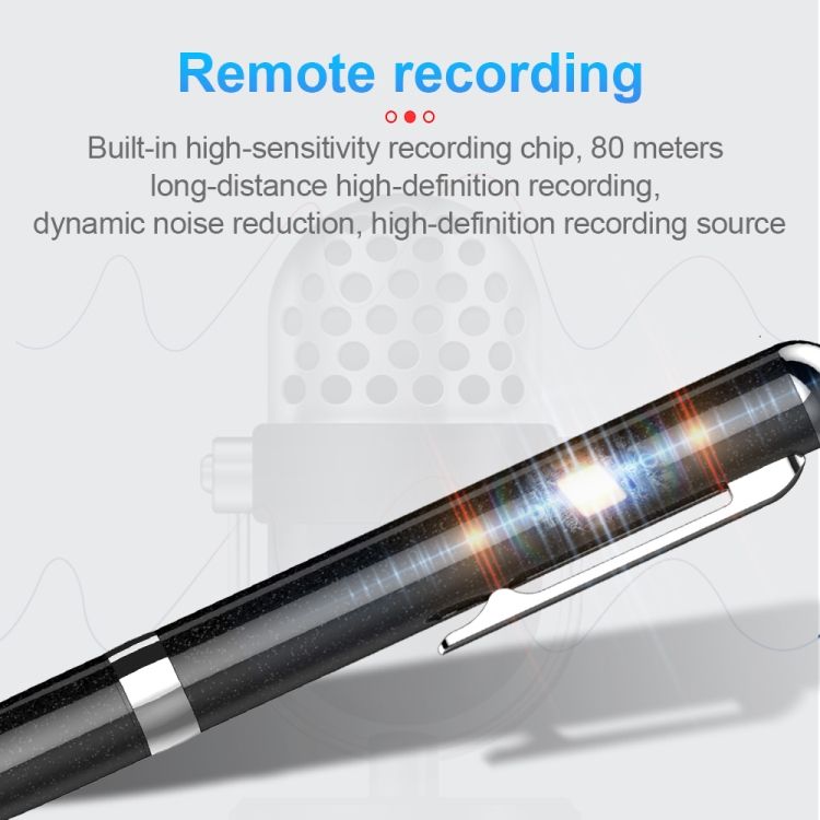 Q96 Digital Noise Reduction Recording Pen, Capacity:128GB