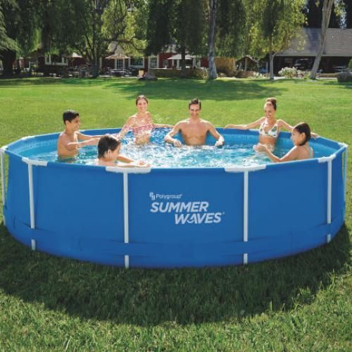 12ft Summer Wave Inflatable Swimming Pool With Pump, Filter & Cover