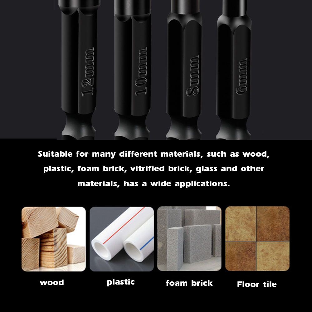 6 PCS Universal Drill Bit Set Carbide Drill Bit