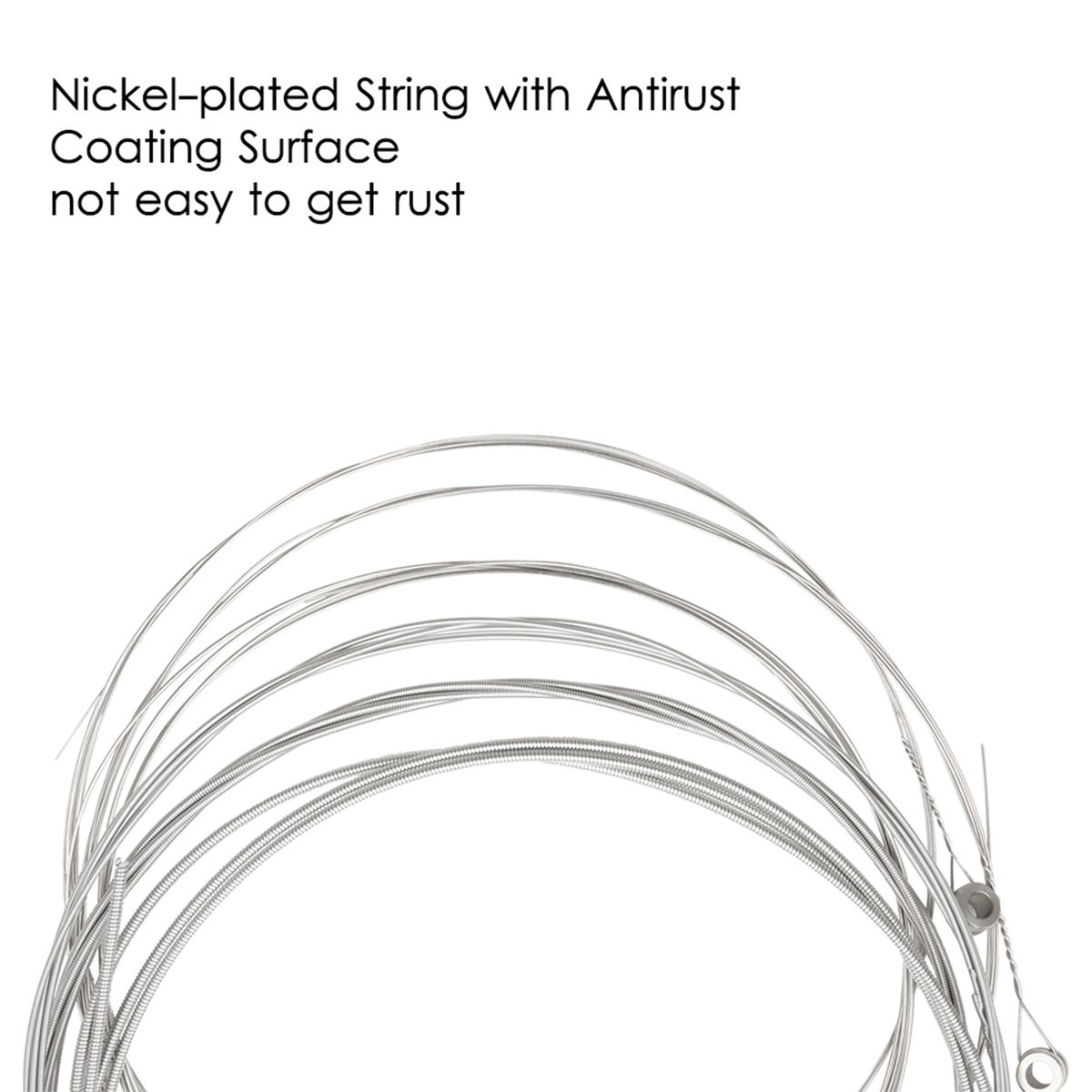 6pcs Electric Guitar Strings Nickel-plated Ball-end Steel