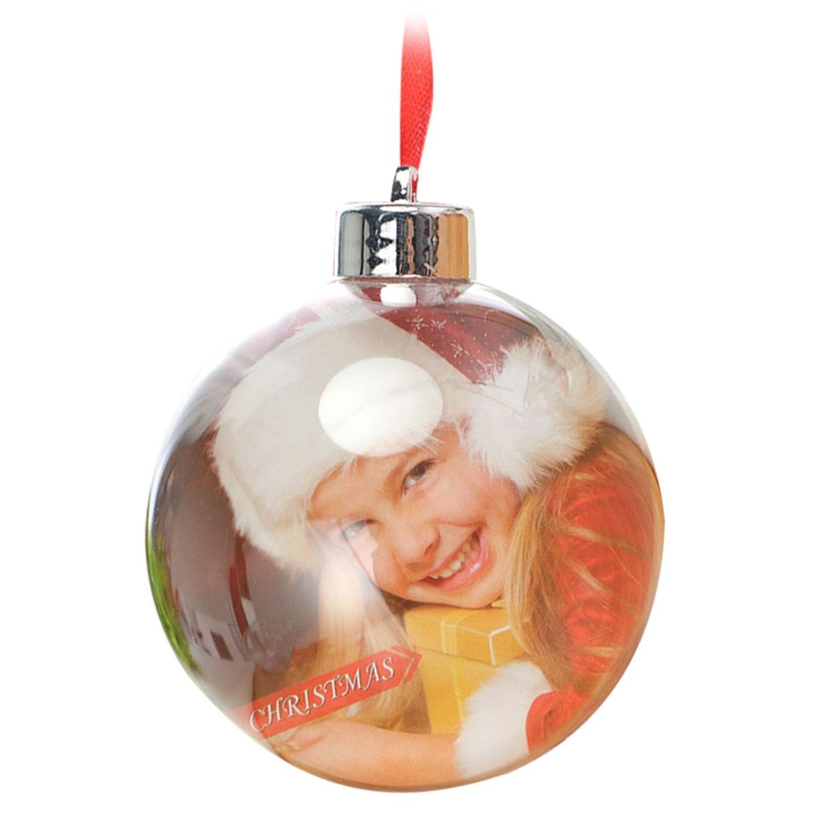 Hollow Ball Christmas Clear Baubles Fillable Sphere Ornament
