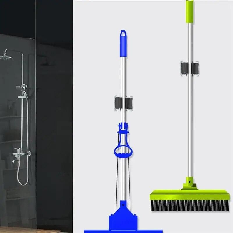 10pcs Broom Hanger Mop and Broom Holder Broom Organizer Grip Clips Wall Mounted Garden Storage Rack with Screws