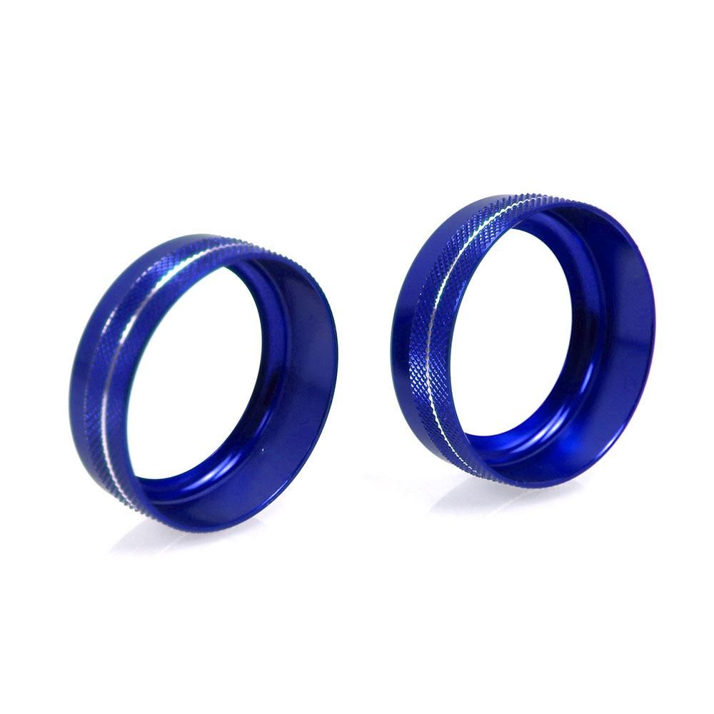 Air Conditioner Switch Knob Cover Radio CD Button Trim Rings Aluminum Alloy