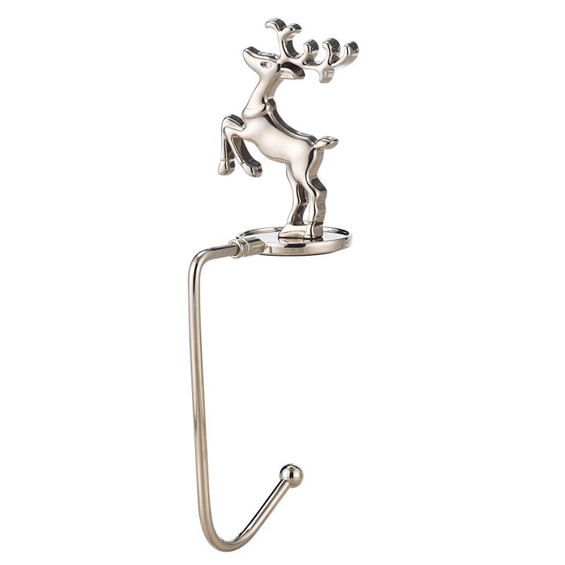 2 PCS D1013 Christmas Decorative Hook Cartoon Christmas Hanger, Spec: Silver Deer