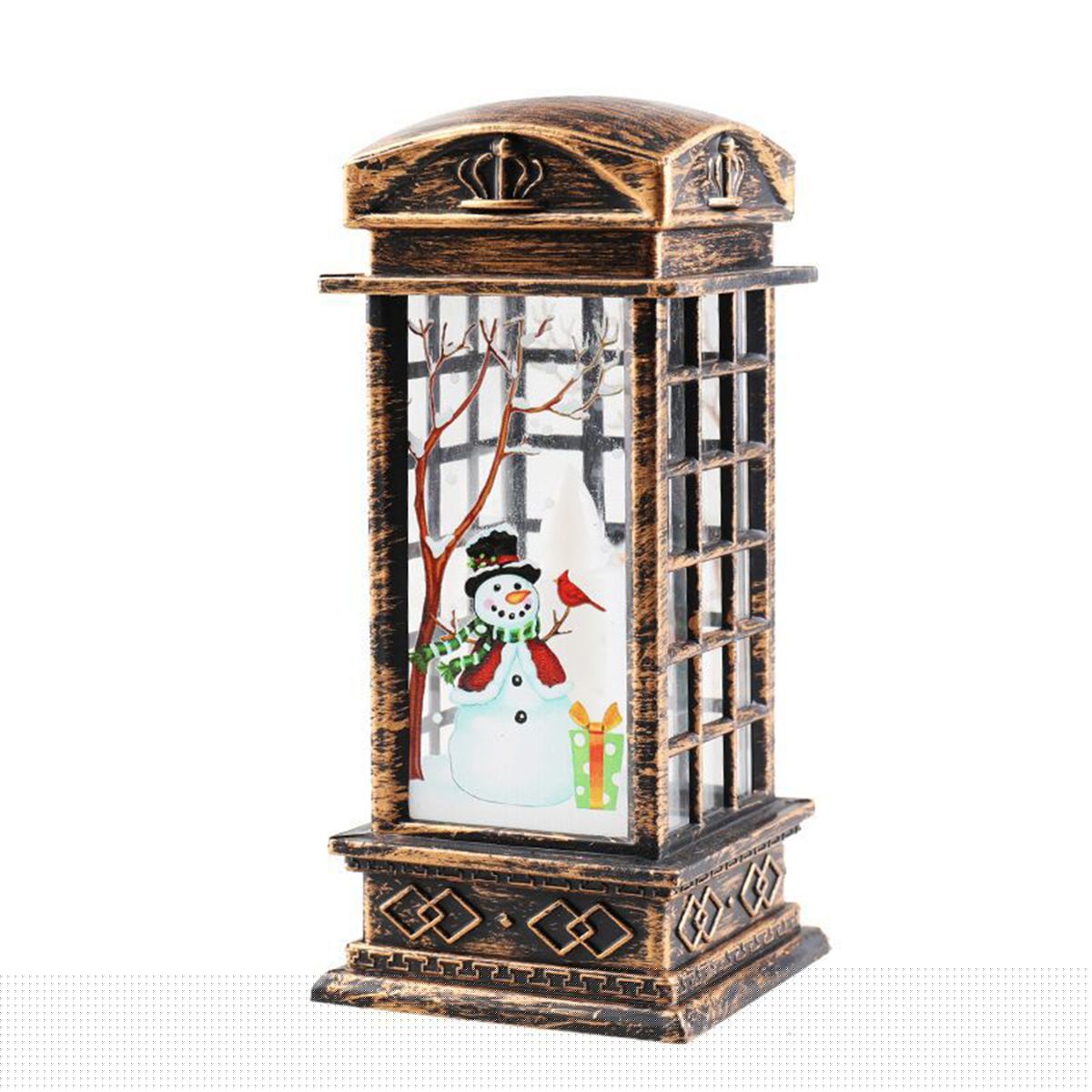 Christmas Snow Globe Lantern LEDs Hang-ing Lamp Warm Night