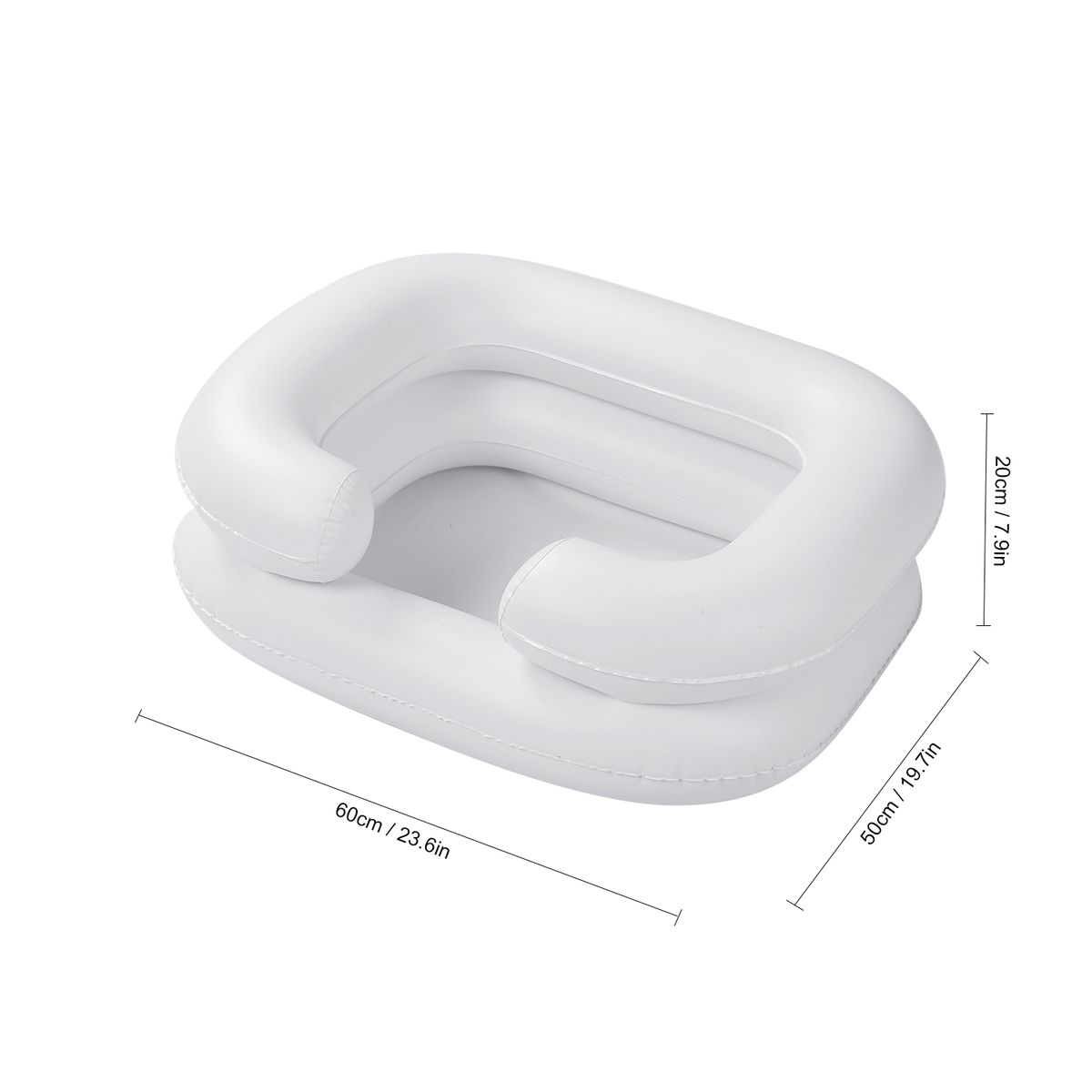 Portable Inflatable Shampoo Bowl Foldable In Bed Hair