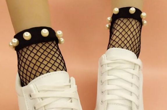 Women's Ankle High Net Socks