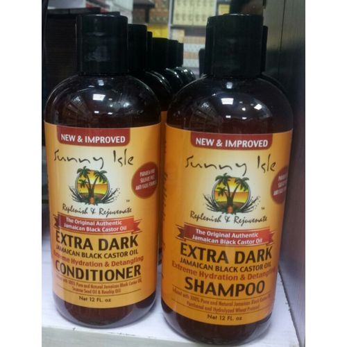 Extra Dark Black Jamaican Castor Oil Shampoo And Conditioner
