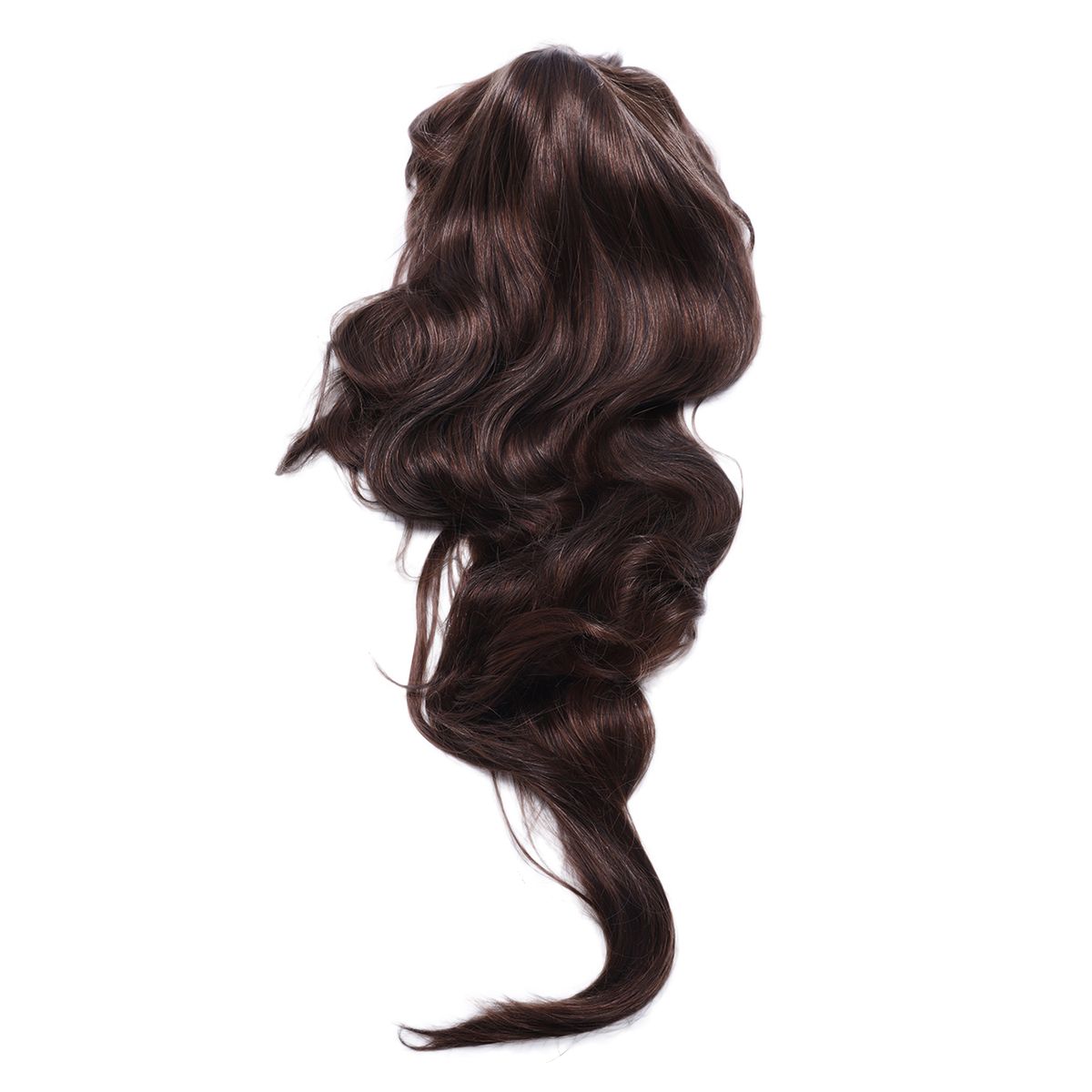 Womens Gis Fashion Wavy Cuy Long Hair Human Full Wigs Light