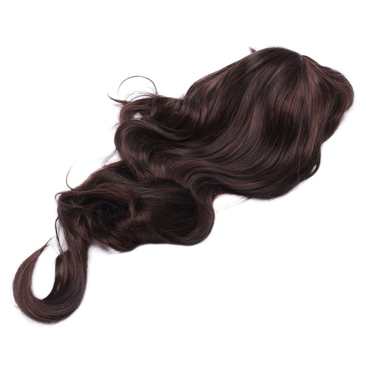 Womens Gis Fashion Wavy Cuy Long Hair Human Full Wigs Light